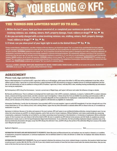 KFC pdf application page 2