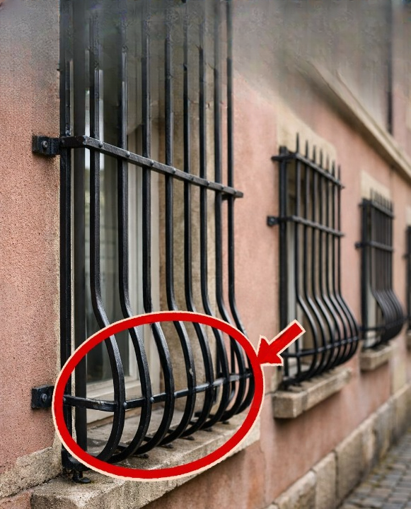 Why Some Window Security Grilles Feature a Curved Bottom Design