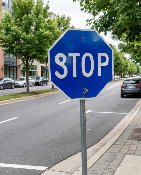 Why Some Stop Signs Are Blue: Understanding Traffic Sign Colors and Their Meaning