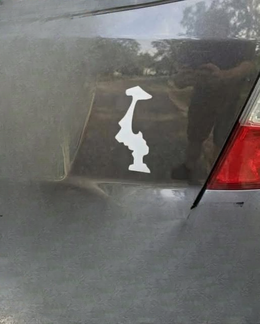 When Perspective Changes Everything: The Story Behind an Optical Illusion Car Sticker