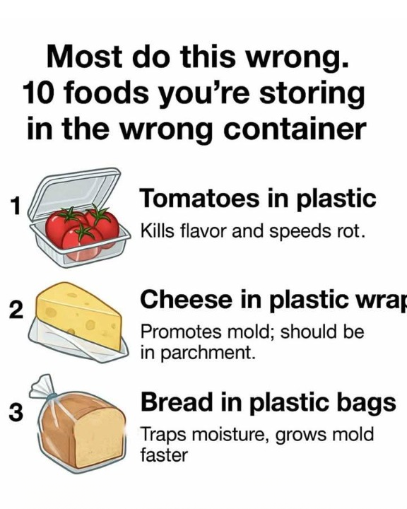 Most People Store These Foods Incorrectly: 10 Common Storage Mistakes That Can Affect Freshness and Flavor