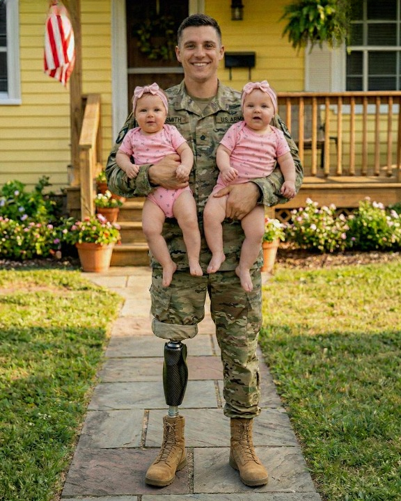 I Came Home with a Prosthetic Leg to Find My Wife Had Left Me with Our Newborn Twins – But Life Gave Me a Second Chance Three Years Later