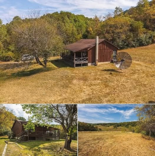 Discover a Charming Log Cabin Retreat Set on 36 Acres: A Peaceful Opportunity for Nature Lovers