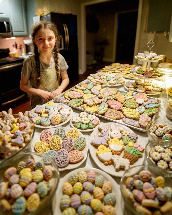My 9-Year-Old Daughter Baked 300 Easter Cookies for a Homeless Shelter — Then a Stranger Arrived with a Briefcase of Cash and One Condition That Changed Everything