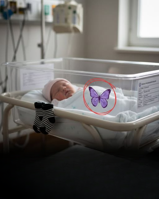 What a Purple Butterfly Sticker Near a Newborn Quietly Represents