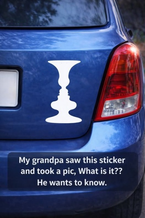 The Mysterious “Faces or Vase” Symbol on Cars: A Deeper Look Into the Optical Illusion That Reveals How Your Mind Interprets Reality
