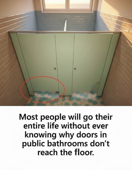 Why Public Restroom Stall Doors Don’t Extend All the Way to the Floor