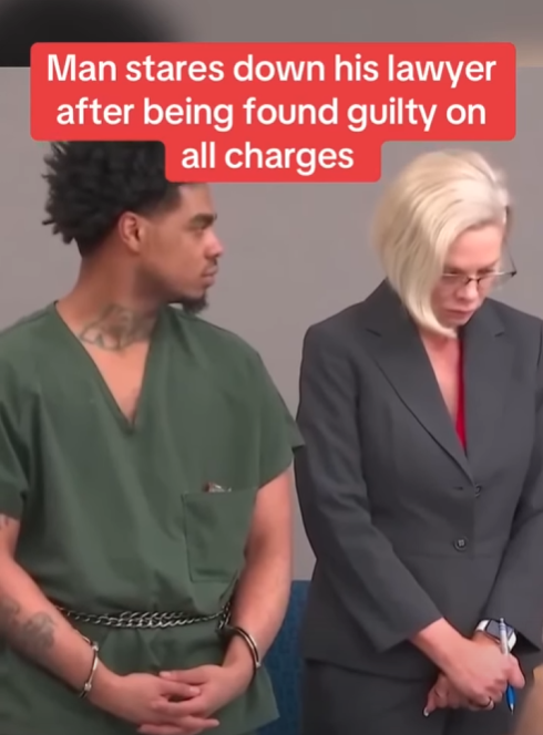 A Tense Courtroom Moment: The Emotional Weight of a Guilty Verdict