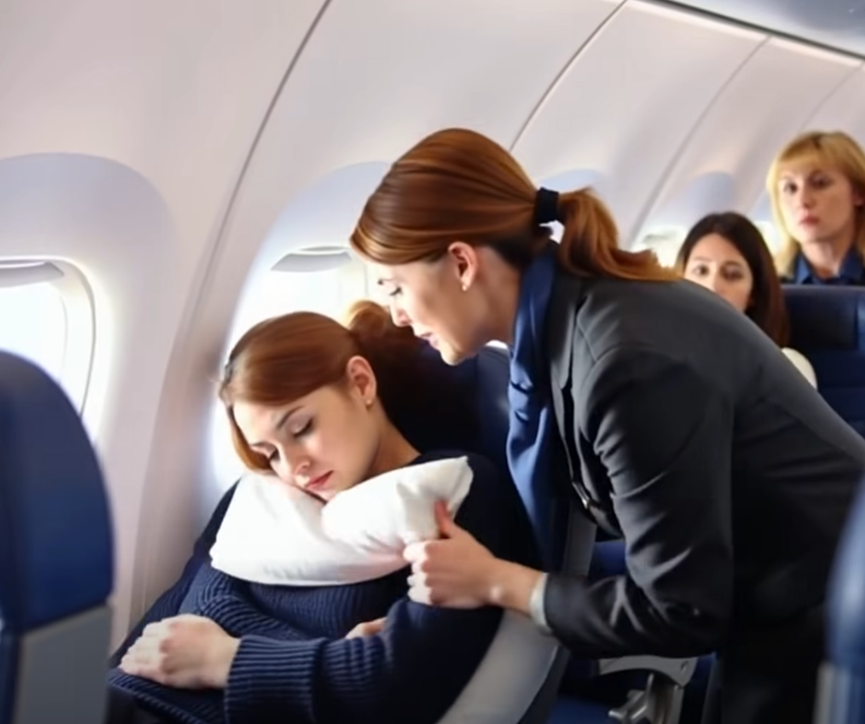 She Sat Quietly in Seat 8A — Until a Mid-Flight Emergency Changed Everything