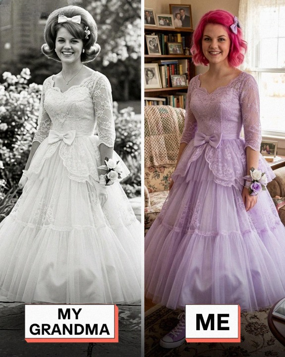 I Wore My Late Grandmother’s Vintage Prom Dress to Feel Close to Her Again — But a Hidden Note Sewn Inside the Hem Revealed a Family Secret She Never Told Me