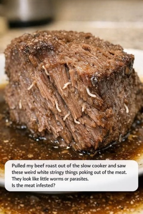 Why You Might See White Strings in Slow-Cooked Beef—and Why It’s Usually Nothing to Worry About