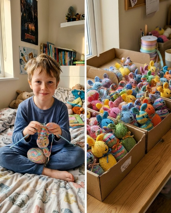 A Young Boy Turned His Mother’s Sweaters Into Easter Gifts—And Taught Everyone Around Him About Love and Healing