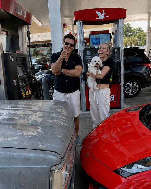 A Wealthy Couple Mocked an Older Man’s Pickup Truck at a Gas Station — But Everything Changed When They Looked Under the Tarp