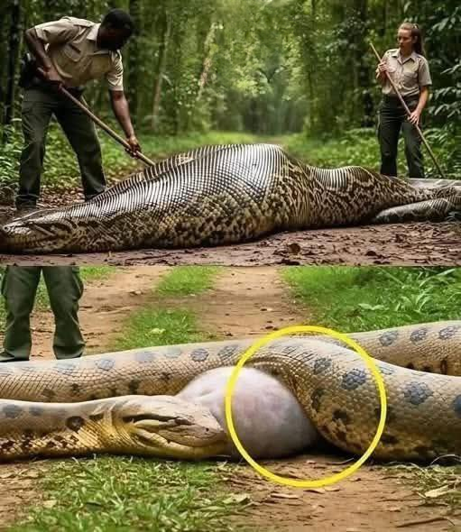 Massive Wetland Snake Rescued After Swallowing Dangerous Human Debris