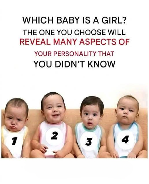 A Popular Psychological Observation Puzzle Is Challenging People Everywhere: Can You Guess Which Baby Is the Little Girl?