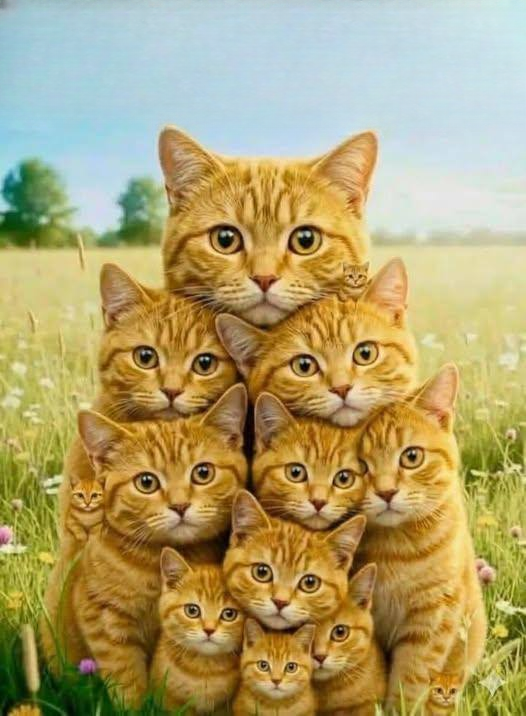 How Many Cats Can You Spot in This Picture? Most People Miss the Hidden Details at First
