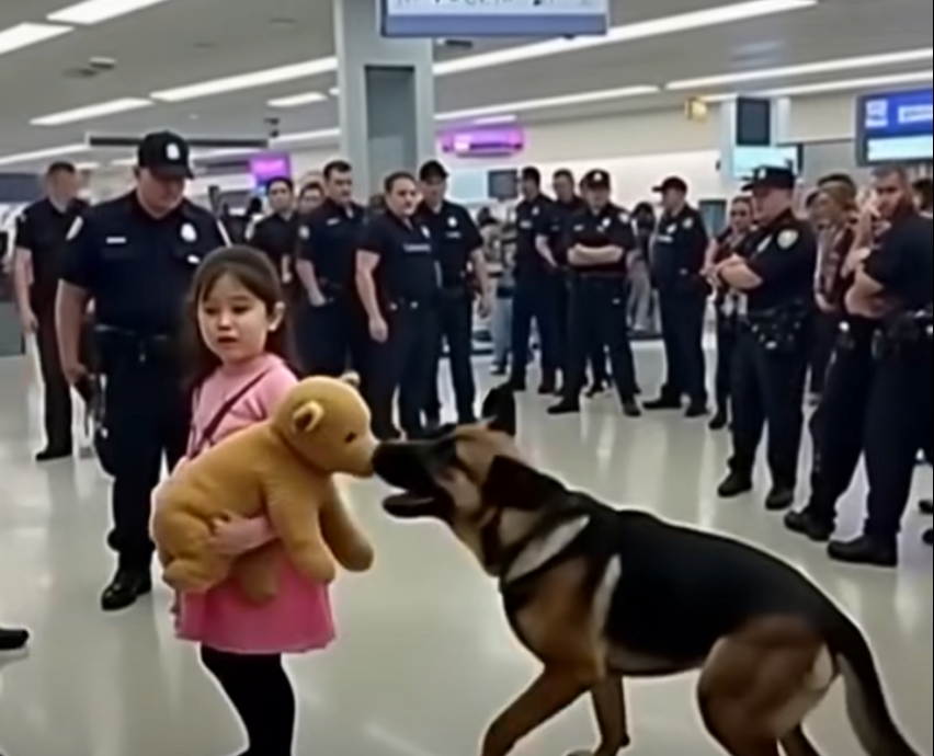 K9 Dog Suddenly Began Barking at a Family Inside the Airport — What Happened Next Left Travelers Completely Speechless