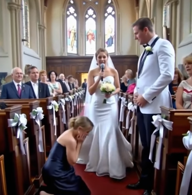 On Her Wedding Day, the Maid of Honor Claimed She Was Carrying the Groom’s Baby — But the Bride’s Calm Response Left the Entire Church Frozen