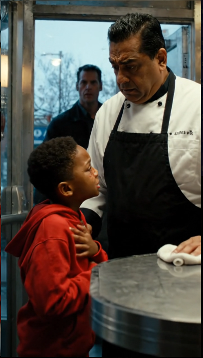 A Terrified Little Boy Ran Into a Diner During a Storm — Then He Hid Behind the Only Man in the Room Who Looked Dangerous Enough to Protect Him