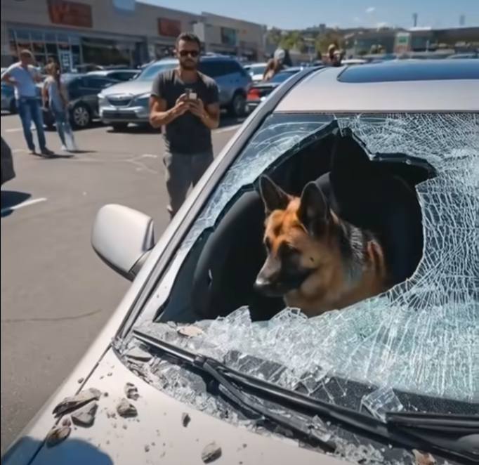 I Smashed a Stranger’s Car Window to Rescue an Overheated Dog — But What Happened Afterward Shocked Everyone Watching