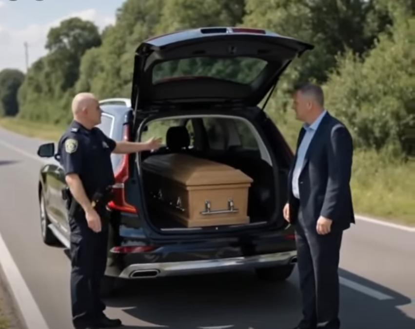 A Police Officer Pulled Over a Speeding Hearse on a Quiet Highway — What He Found Inside Left Everyone Speechless