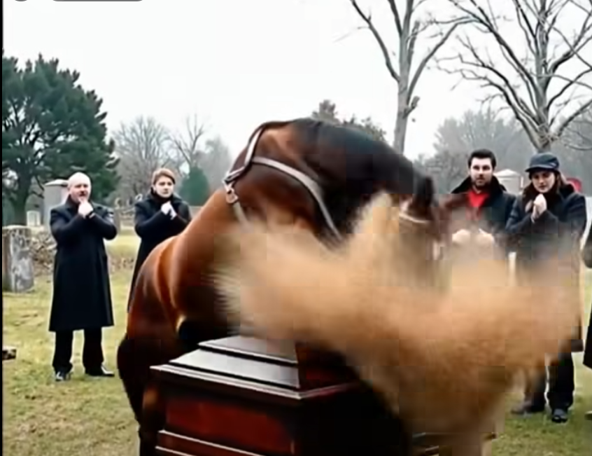 A Horse Interrupted a Funeral Procession — What Happened Next Left Everyone in Complete Shock