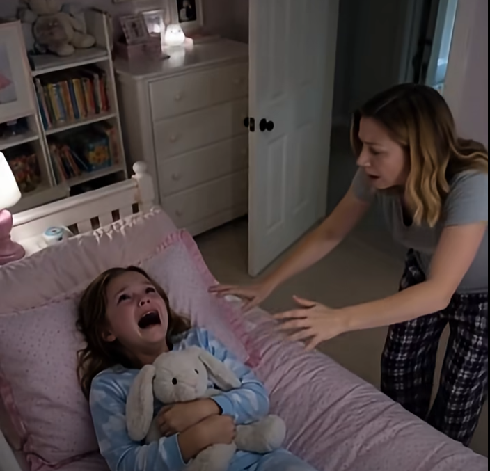 My 8-Year-Old Said Her Bed Felt “Too Tight” — Then the Camera Captured Something at 2 A.M.