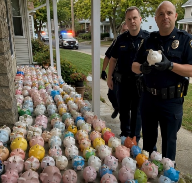 My Son Gave Away All His Savings to Help Our Elderly Neighbor Keep Her Lights On — The Next Morning, Our Yard Was Filled With Piggy Banks and Police Cars