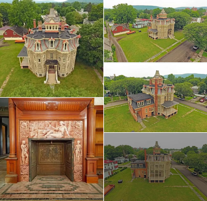 Historic 1876 New York Castle With 41 Rooms and Over 8,284 Square Feet Listed for Only $99,900 — A Rare Opportunity Filled With History and Potential