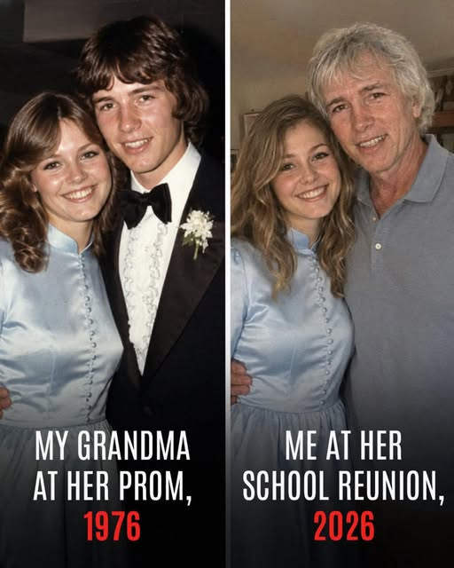 I Wore My Grandmother’s Prom Dress to Her School Reunion — An Elderly Man Recognized It and Handed Me a Small Keepsake That Changed Everything