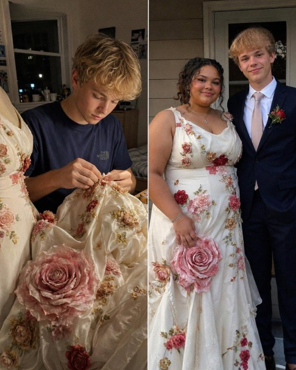 My Daughter’s Best Friend Spent Eleven Nights Creating Her Dream Prom Dress — What He Hid Inside It Became the Most Emotional Moment of the Evening